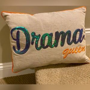 Drama queen pillow